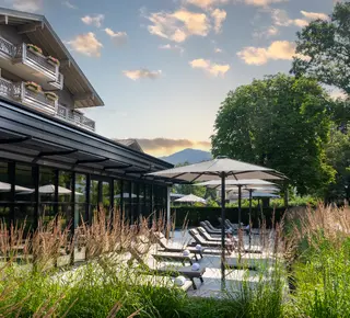 Außenbereich des Parkhotel Egerner Höfe